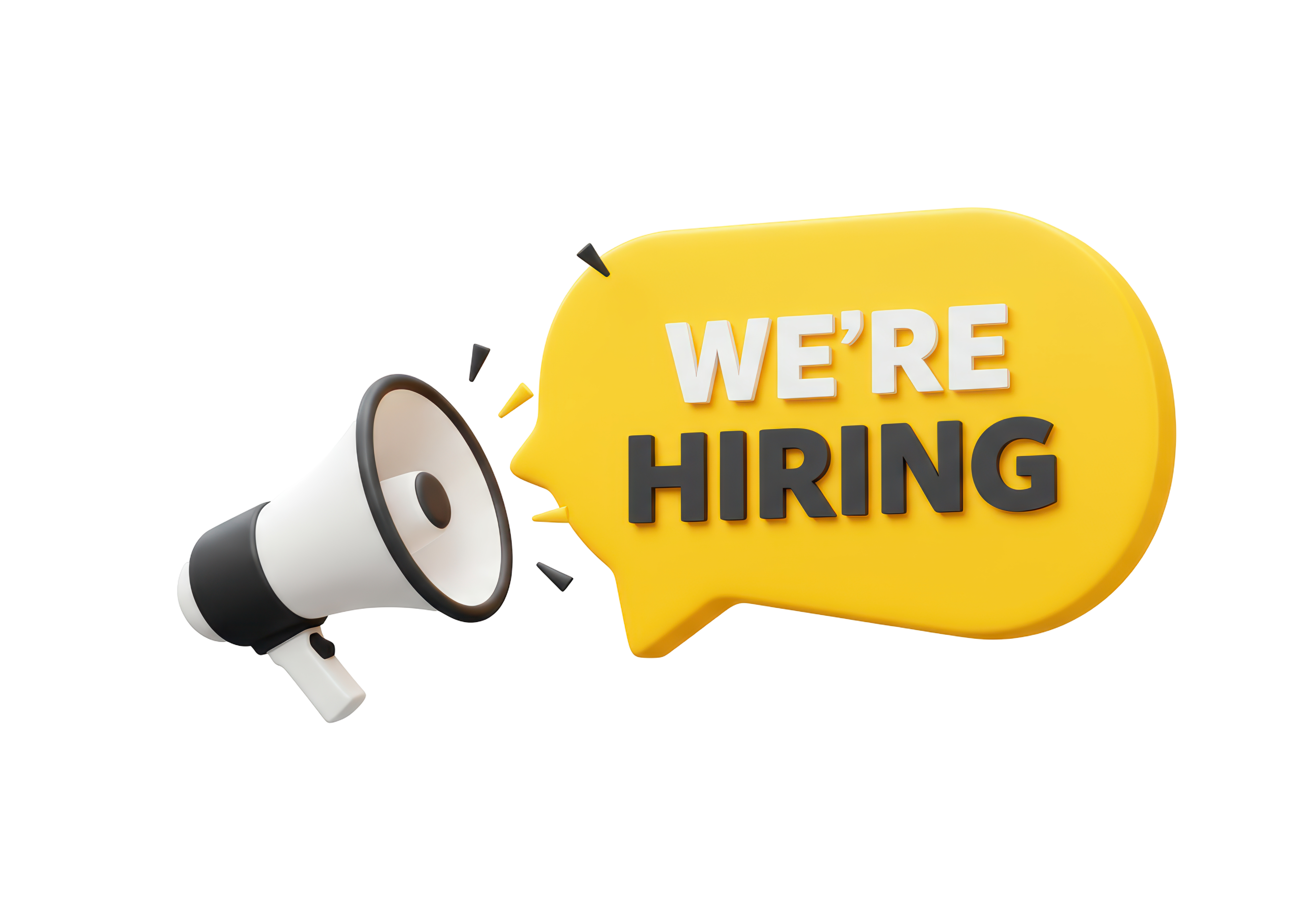 image of we're hiring graphic