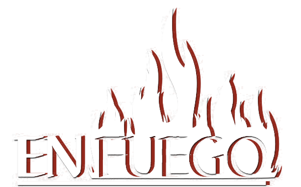 white Logo for En Fuego Grill